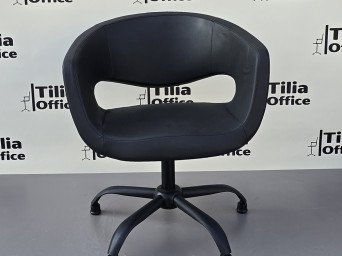 Flora Kesim Tarama Çalışma Bekleme Koltuğu Siyah Yonca Sabit Ayak